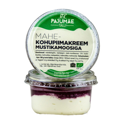 PAJUMÄE TALU Mahe-kohupiimakreem mustikamoosiga 170g