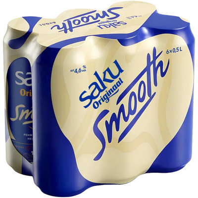 Saku Originaal Smooth õlu 4,6%vol 6x500 ml