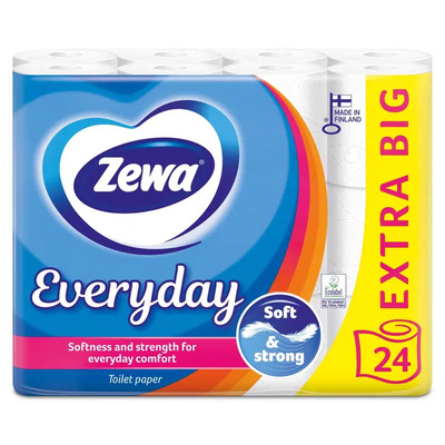 Tualettpaber Zewa Everyday 3-kihiline 24tk