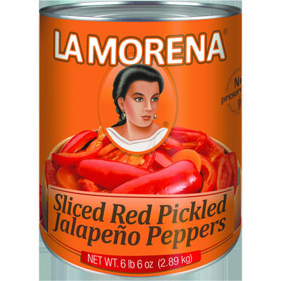 LA MORENA Punased jalapenoviilud 2,89kg