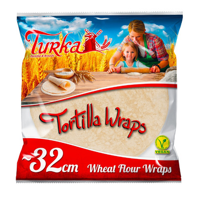 TURKA Tortilja 32cm 1,52kg (16tk) vegan