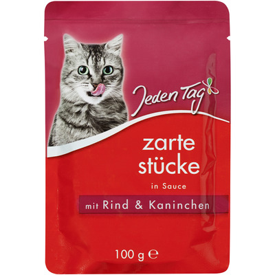 JEDEN TAG Kiisueine kastmes veise ja küülikuga 100g