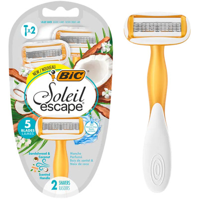 Raseerija Bic Soleil Escape kookos 5-tera 3tk