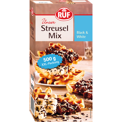 RUF Strösselisegu (must ja valge) 500g