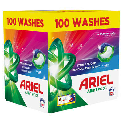 Pesukapslid Ariel Color 100tk