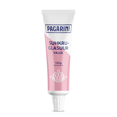 PAGARINI Suhkruglasuur valge 125g