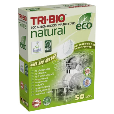 Nõudepesumasina tabletid Tri-Bio 50tk