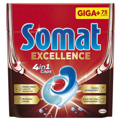 SOMAT 4 in1 Excellence Nõudepesumasina tabletid 75tk
