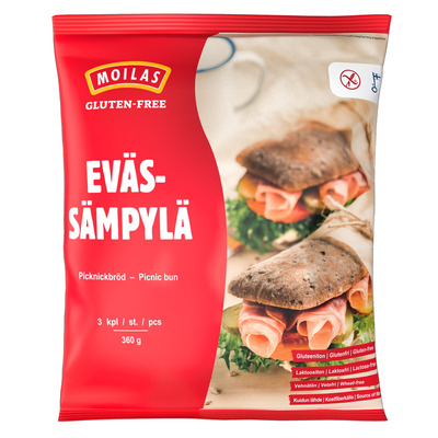 MOILAS Piknikuleib 360g (3x120g), (külmut.)(gluteenivaba)