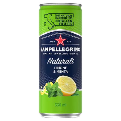 SANPELLEGRINO Naturali Limone&Menta 0,33l (purk)