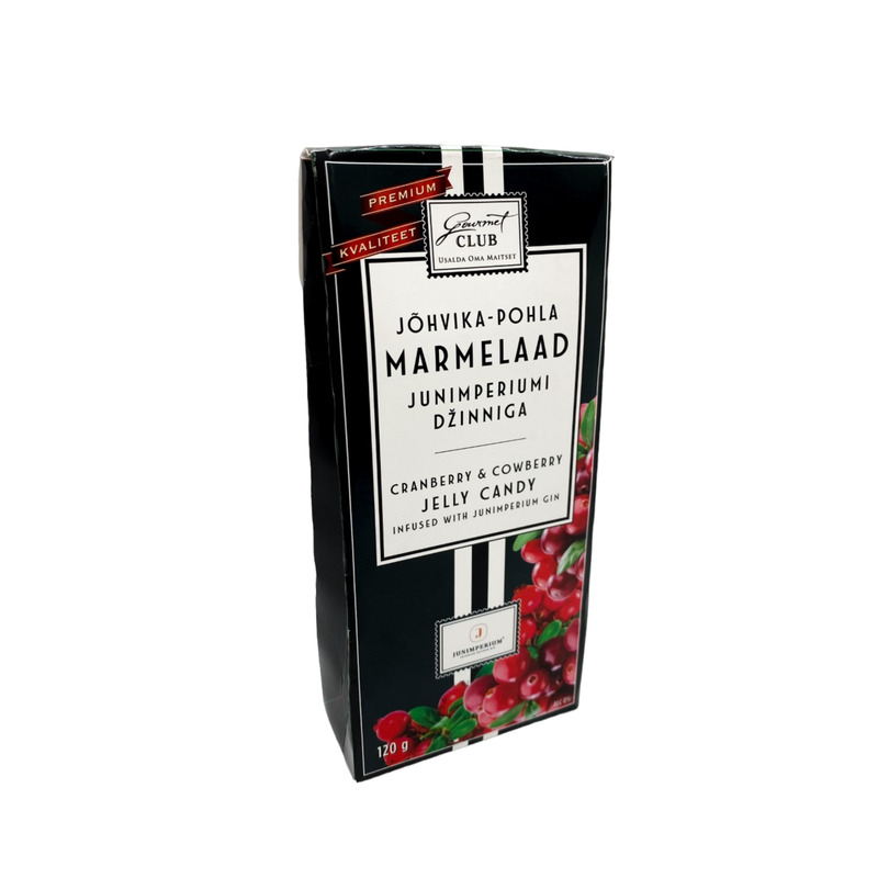 GOURMET CLUB Jõhvika pohla marmelaad dzinniga 120g