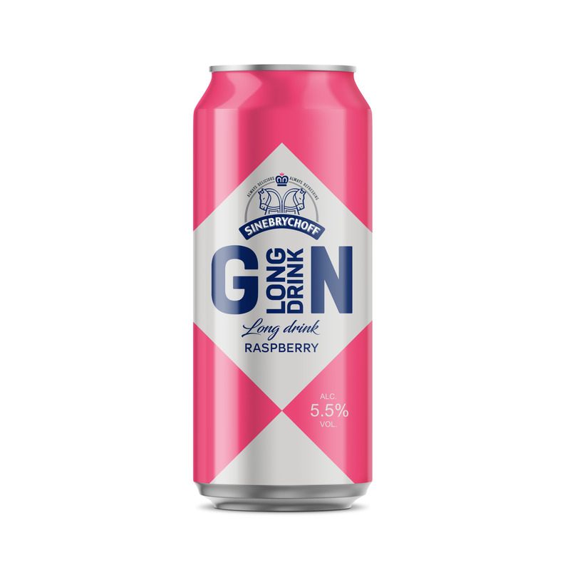 SINEBRYCHOFF GN Long Drink Raspberry 5,5% 50cl(purk)