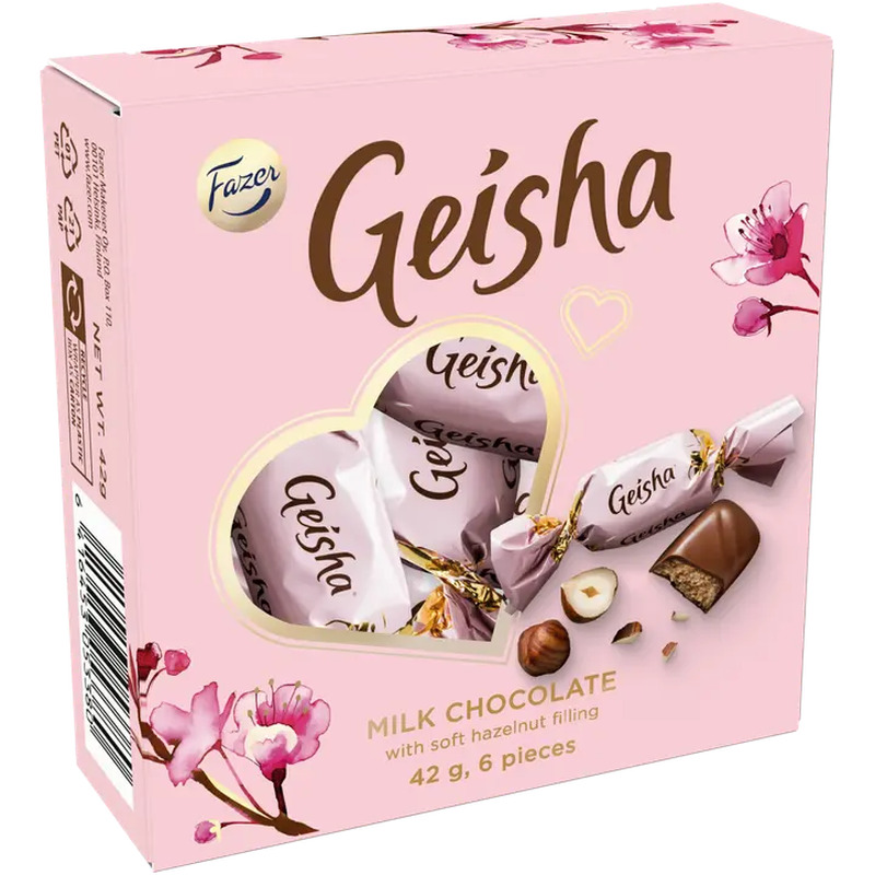 Fazer Geisha Mini šokolaadi kommikarp 42g