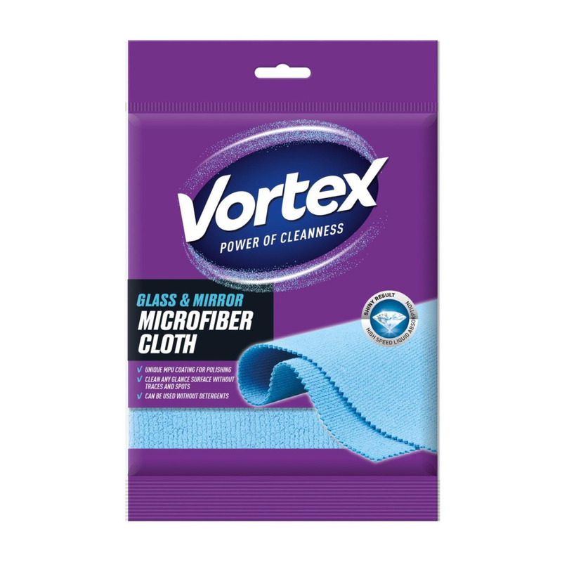 Mikrofiiber lapid klaasile ja peeglitele, Sponge, VORTEX, 3 tk