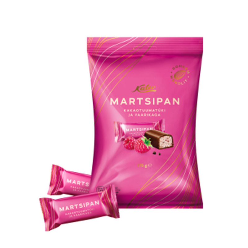 Martsipani kommid kakao ja vaarika KALEV 175g