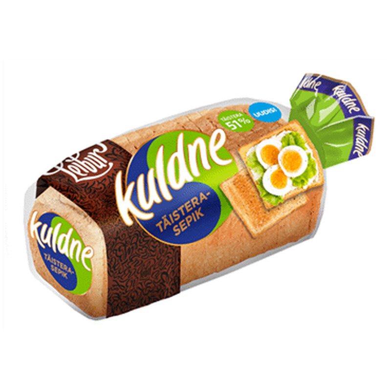Kuldne täisterasepik LEIBUR, 500g