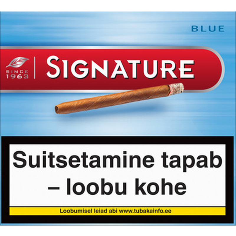SIGNATURE sigarillod  Blue 10pk