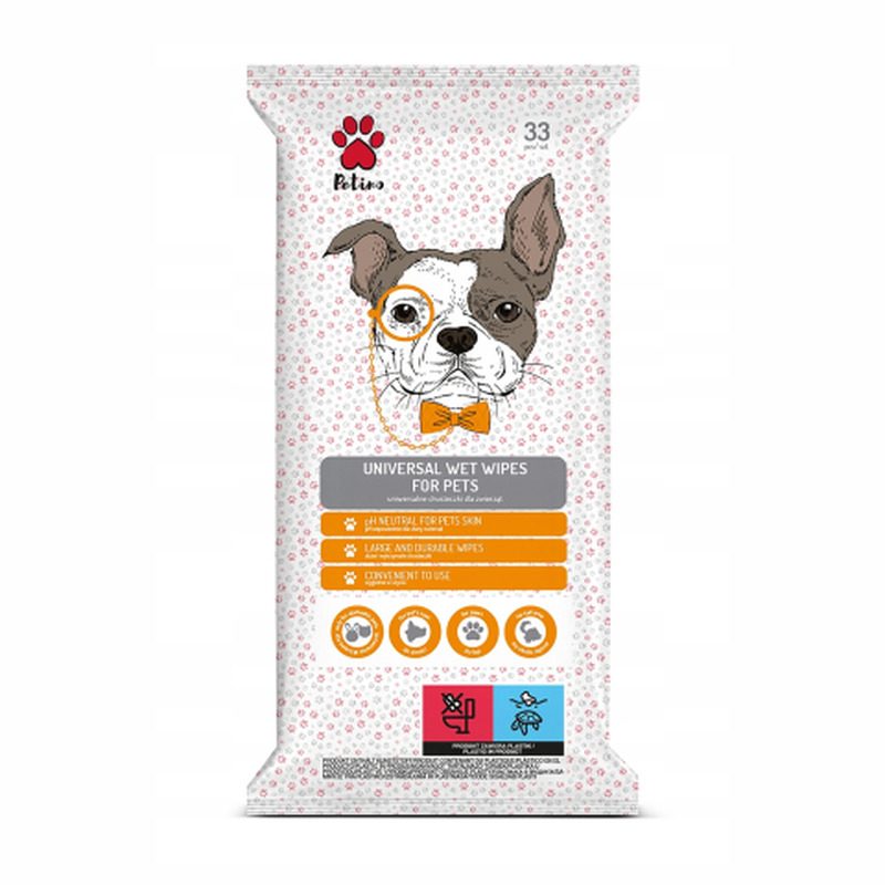 Niisked salvrätikud lemmikloomadele Petino 33tk