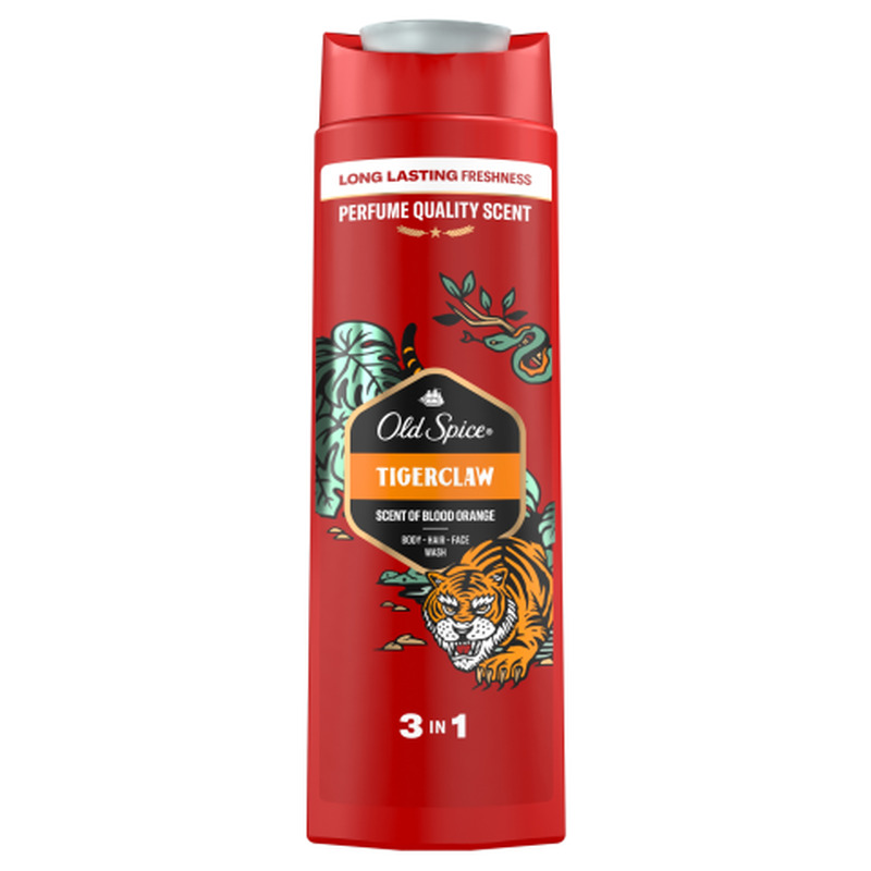 Dušigeel Old Spice Tiger Claw meestele 400ml