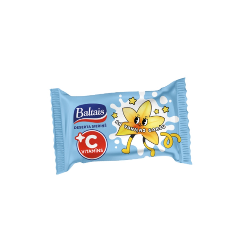 Glasuuritud dessertkohuke vanillimaitseline c vitamiiniga Baltais 38g