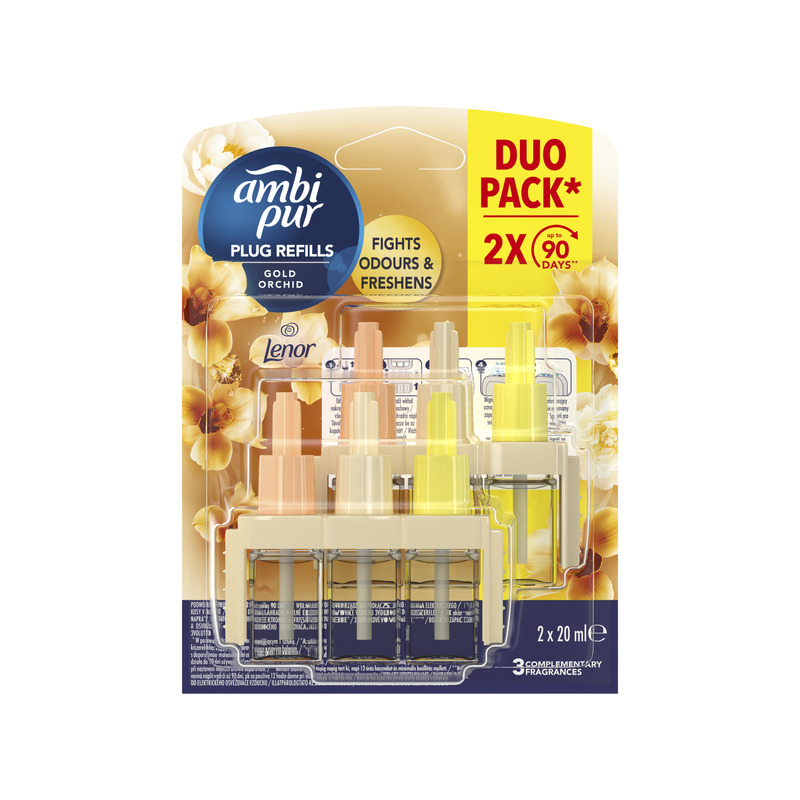 Ambi Pur 3Volution Gold Orchid Õhuvärskendaja Täitepakend, 2 x 20 ml