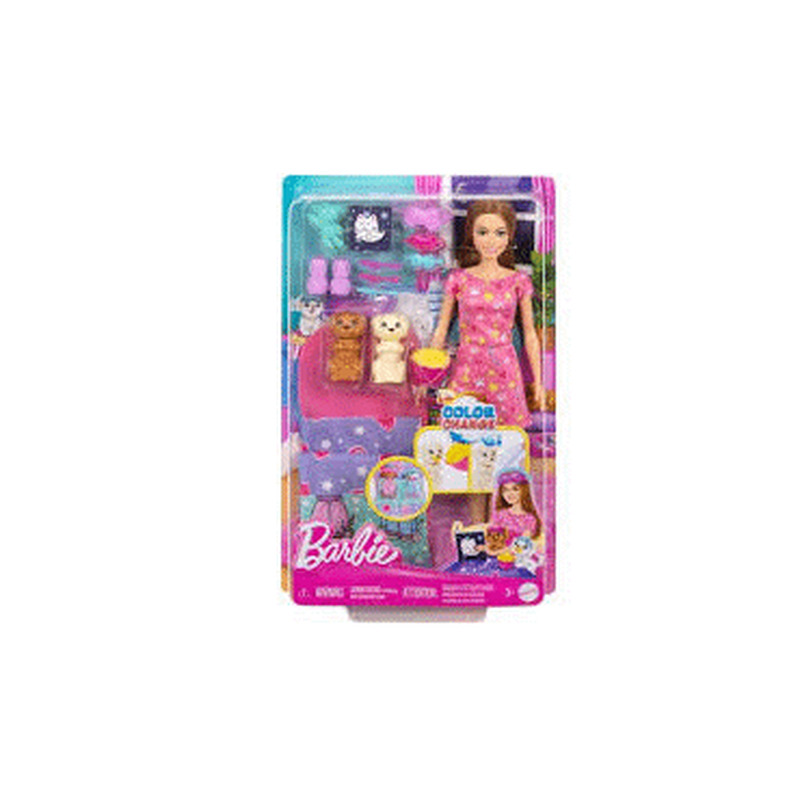 Mängukompl BARBIE Kutsikate pidžaamapidu