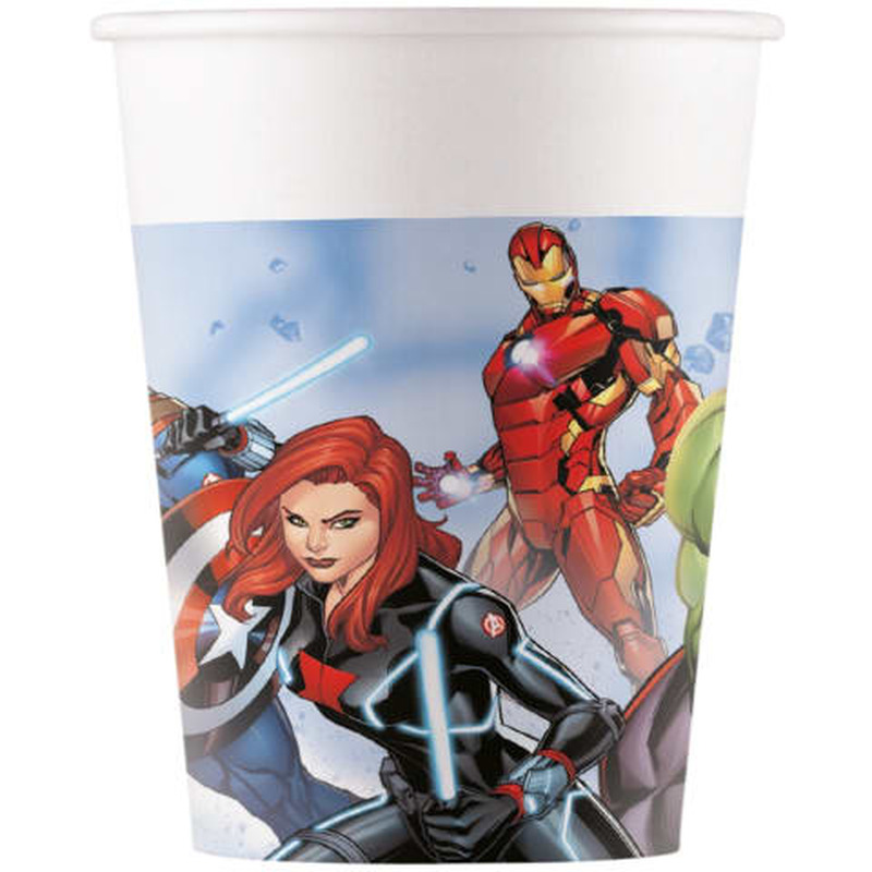 Ühekordne tass "Avengers" 200ml 8tk