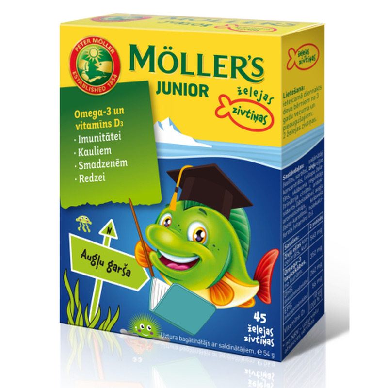 Puuviljamaitselised kalakesed Möller s Junior N45