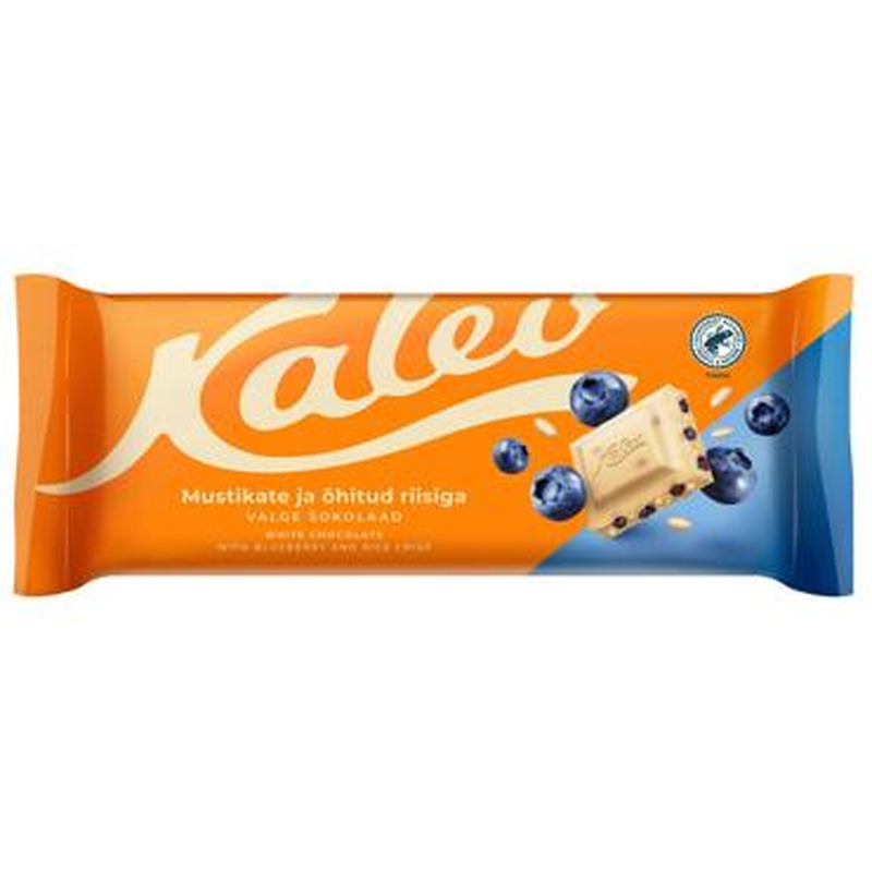 Valge šok.riisi ja mustikatük.KALEV 190g