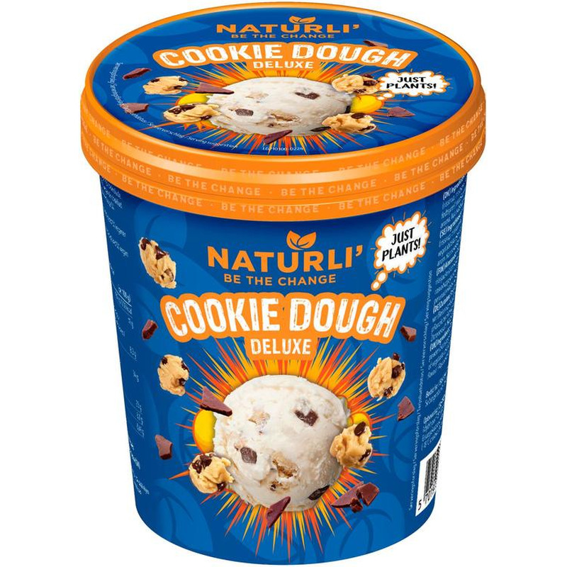 Naturli cookie dough jäätis, laktoosivaba, 480 ml/320 g