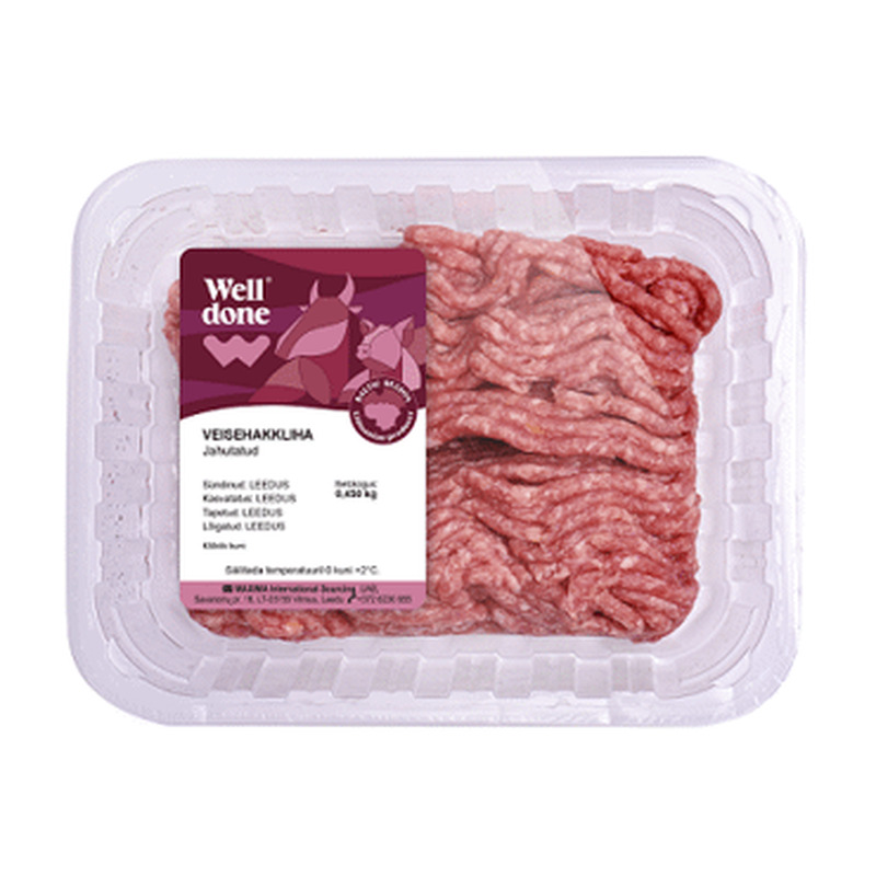 Veisehakkliha WELL DONE,400g, 400 g