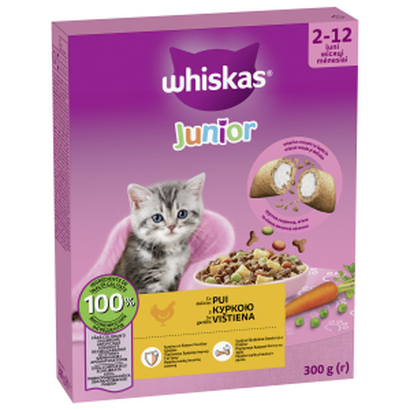 Whiskas Junior kuivt.kassile 300g kana