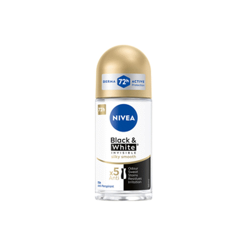 Rulldeo.NIVEA B&W Silky Smooth 50ml