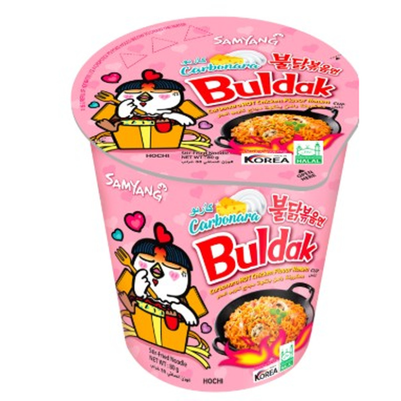 Samyang Korea Ramen Kiirnuudlid Tuline Kana Carbonara Tops 80g