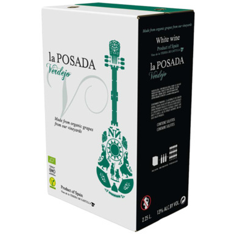 LA POSADA Verdejo Organic 13% 225cl BIB (valge, kuiv)