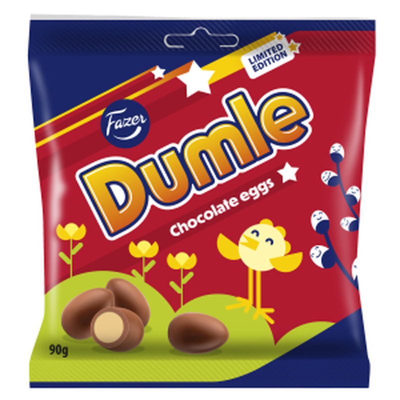 Fazer kommikott shok.munad Dumle mini90g