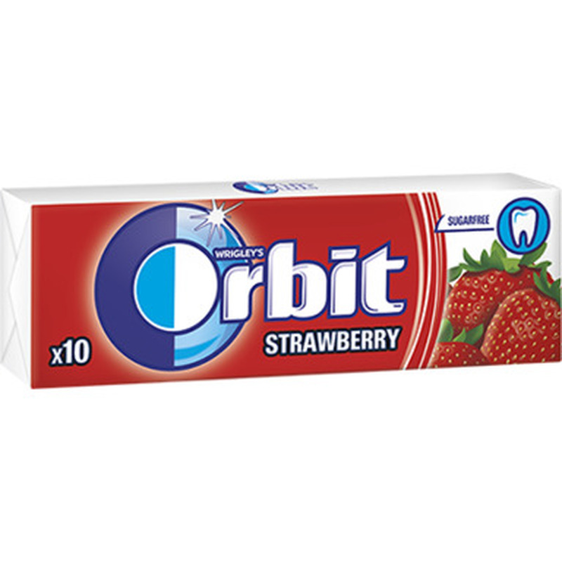 Närimiskumm Wild Strawberry suhkruvaba, ORBIT, 14 g