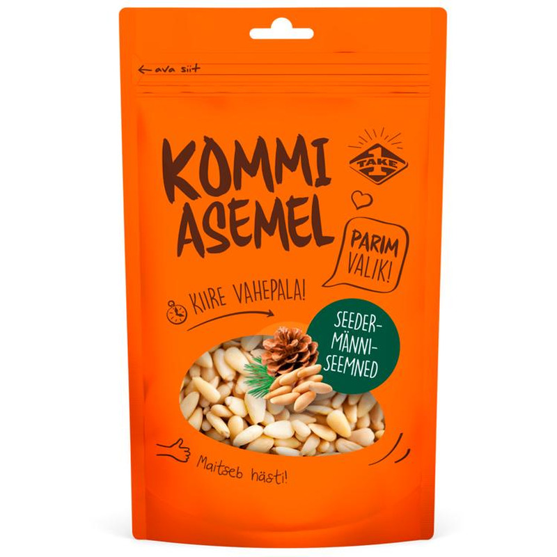 Kommi Asemel Parim Valik Seedermänniseemned 100g