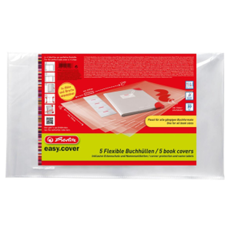 Raamatukile easy cover, HERLITZ, 1tk