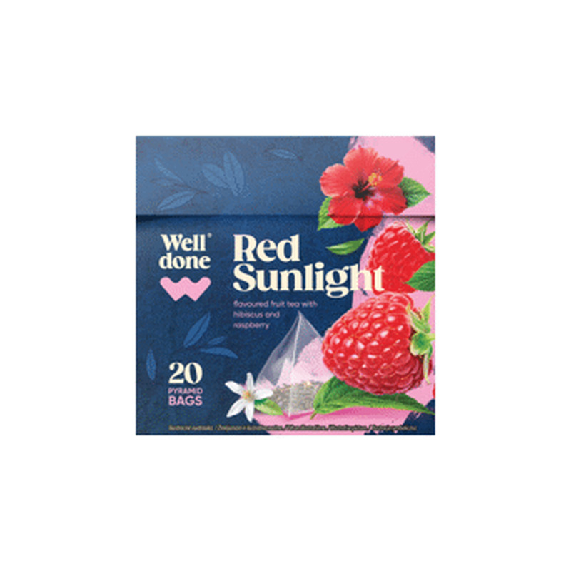 Puuvilja tee WELL DONE vaarika 20X2.5g