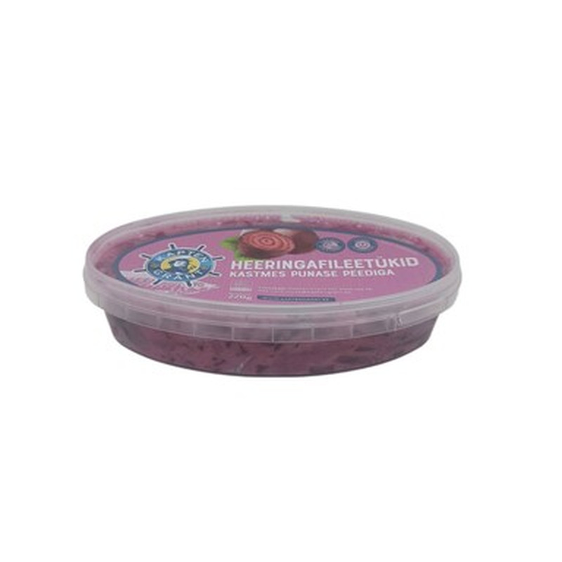 KAPTEN GRANT Heeringafileetükid kastmes punase peediga 220g