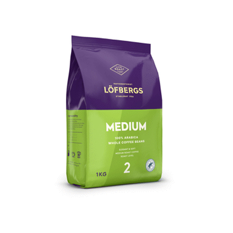 Kohvioad keskm.röst LÖFBERGS 1kg