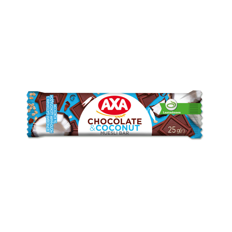 KAST 24 tk! AXA müslibatoon piimašokolaadi ja kookosega 25g
