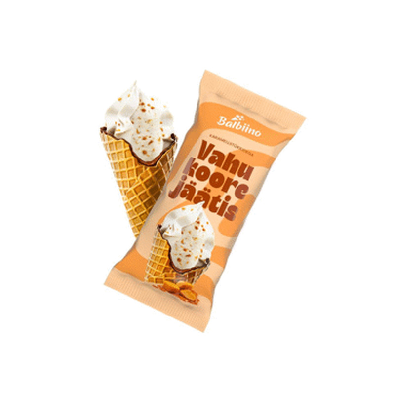 Jäätis karamellitükkidega BALBIINO 86g