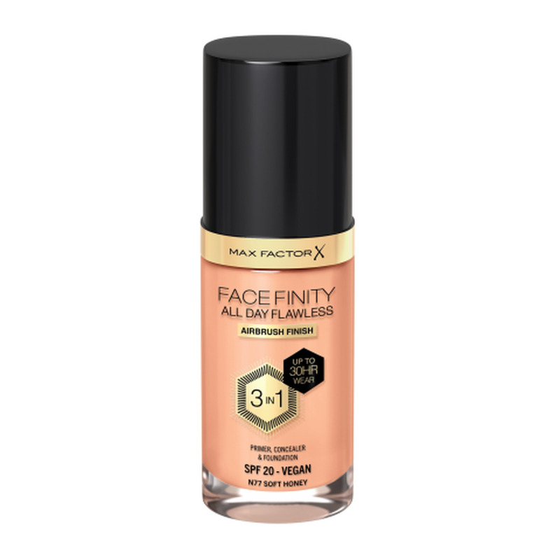 Jumestuskreem Facefinity All Day Flawless 3in1 N77 Soft Honey 30ml