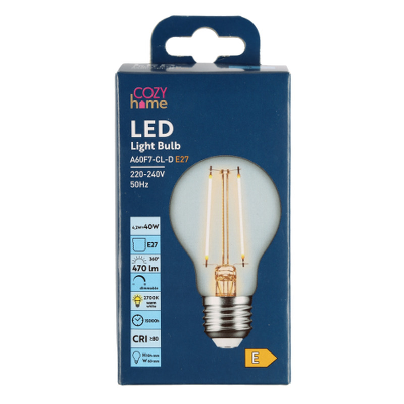 LED lamp Cozy Home Dim 4.2W E27 470lm DIM