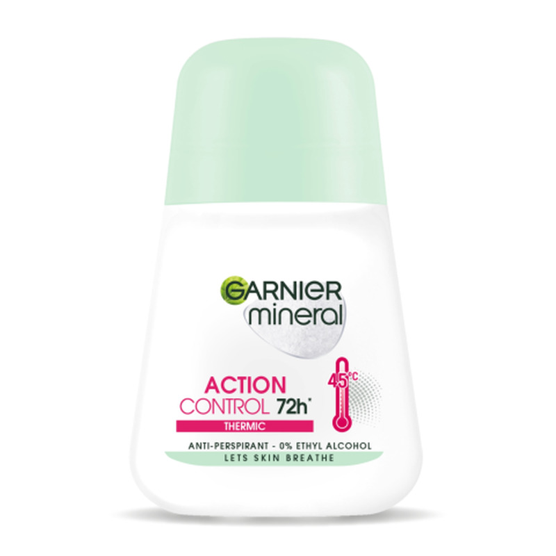 Rulldeodorant Garnier Mineral Action Control Thermic naistele 50ml