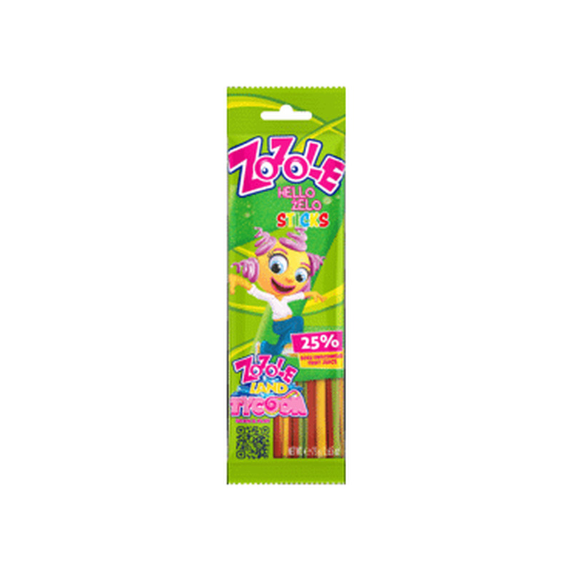 Kummikommid Jellies Sticks ZOZOLE 75g