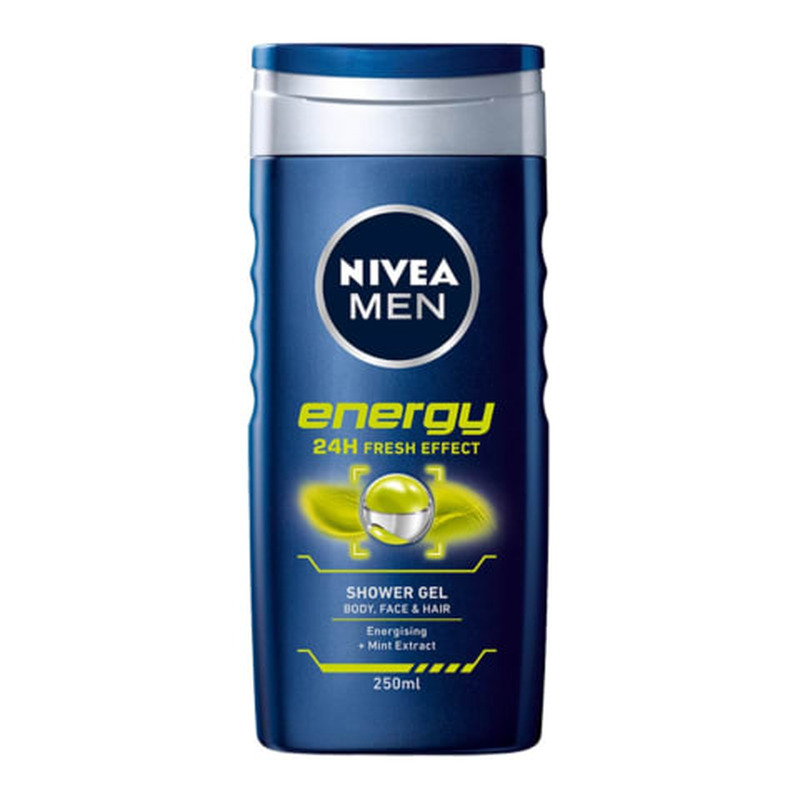 Dušigeel Nivea for men energy 250ml