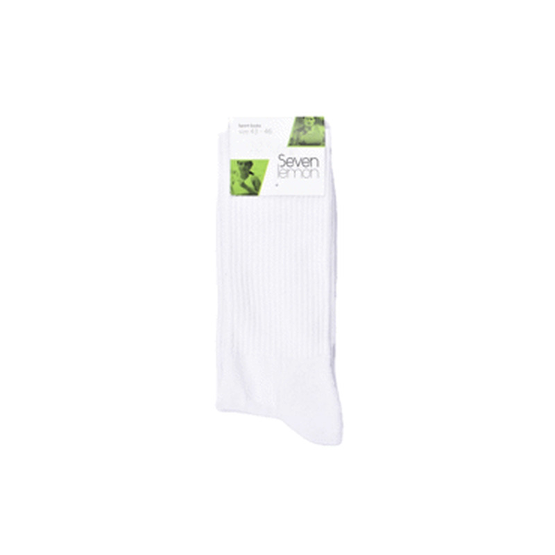 Spordisokid 7L, 37-40s kõrge, valge